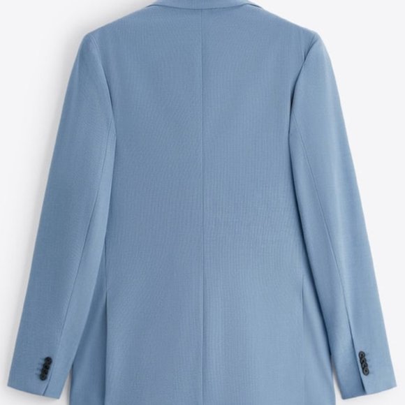 ZARA Men's Textured Suit Jacket - Picture 4 of 5